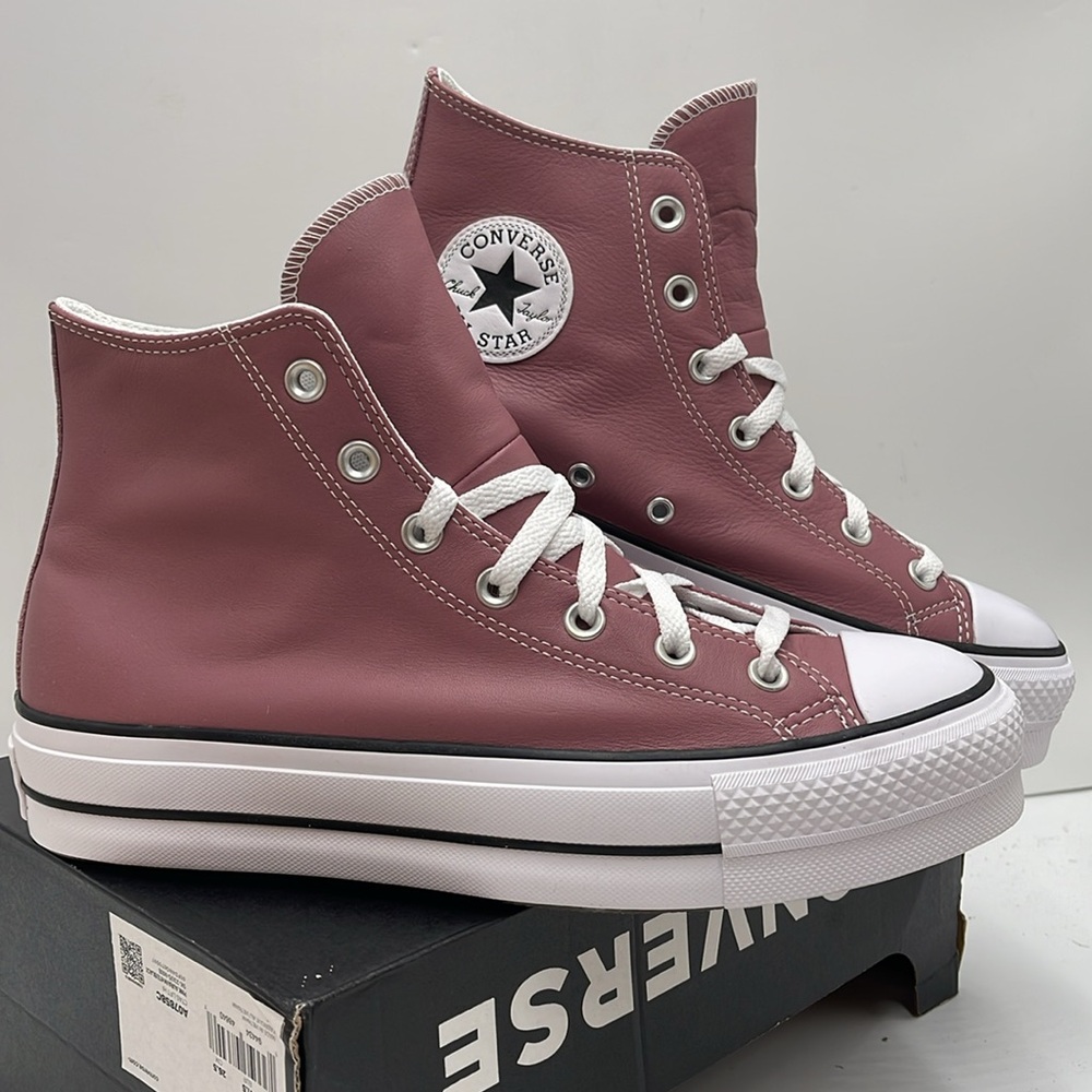 Converse WMNS CTAS LIFT HI
PINK AURA/WHITE/BLACK A07858C Platforms Sneakers - Picture 8 of 16